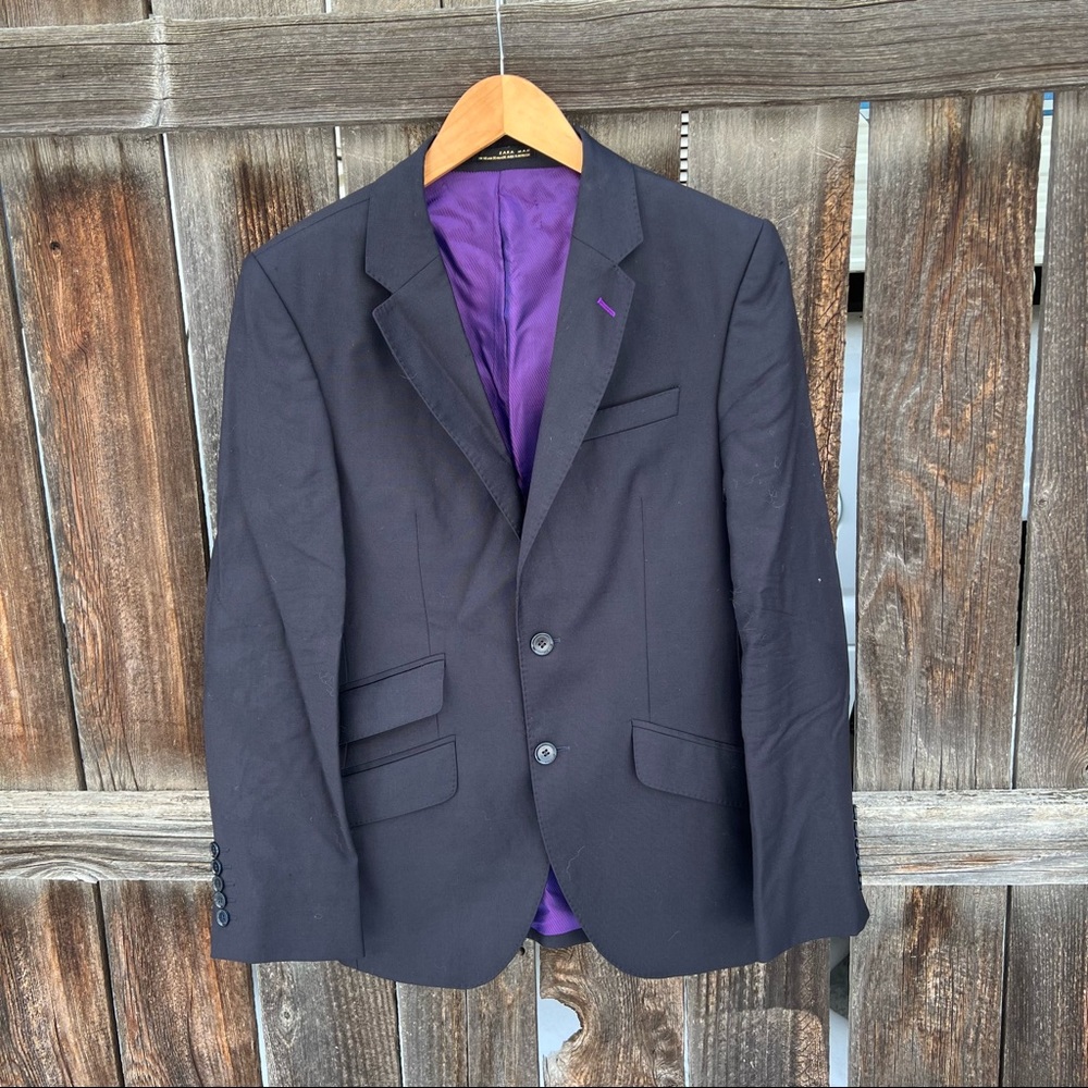 Zara - Wool navy blue blazer